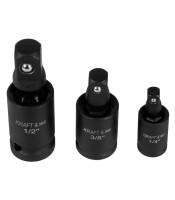 Комплект от 3 сферични ударни стави 1/4", 3/8", 1/2" KD10530