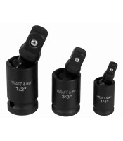 ΣΕΤ 3 ΠΕΡΙΣΤΡΕΦΟΜΕΝΑ ΚΑΡΥΔΑΚΙ ΚΡΟΥΣΗΣ 1/4", 3/8", 1/2"