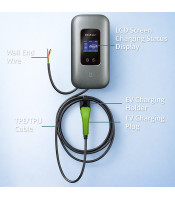 Type2 за електрически автомобили и хибриди | 3 фази | 22kW | 32A | Wi-fi | LCD | RFID | Интелигентен живот | TUYA | Wallbox | 5m