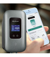 Type2 за електрически автомобили и хибриди | 3 фази | 22kW | 32A | Wi-fi | LCD | RFID | Интелигентен живот | TUYA | Wallbox | 5m