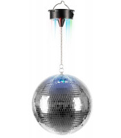 ΣΕΤ DISCO ΜΠΑΛΑ 30 CM & ΜΟΤΕΡ ΜΠΑΤΑΡΙΑΣ ΜΕ 18 LED ΠΟΥ ΑΛΛΑΖΟΥΝ ΧΡΩΜΑΤΑ, DISCO1-30