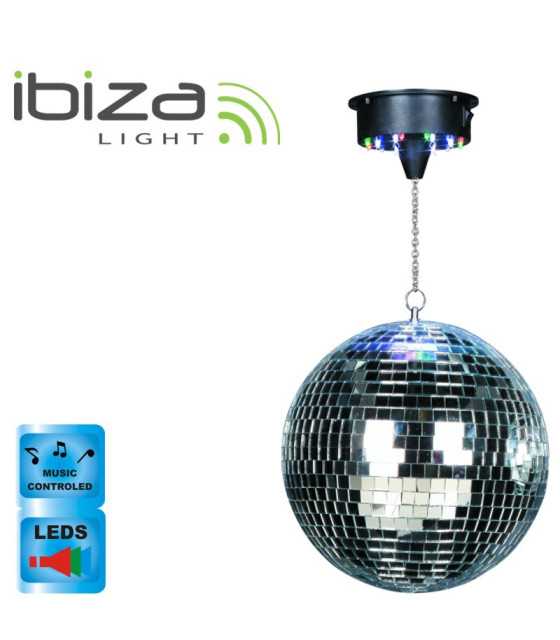 ΣΕΤ DISCO ΜΠΑΛΑ 30 CM & ΜΟΤΕΡ ΜΠΑΤΑΡΙΑΣ ΜΕ 8 LED ΠΟΥ ΑΛΛΑΖΟΥΝ ΧΡΩΜΑΤΑ