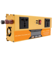 DC to AC Smart Power Inverter 1600W 10V-32V to 220v with Two Socket Two USB LCD