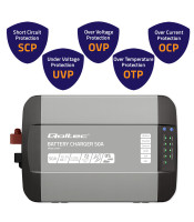 Monolith charger for LiFePO4, AGM, GEL, SLA batteries | 50A | 12V