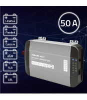 Зарядно устройство Qoltec Smart Monolith за LiFePO4 AGM GEL SLA батерии 50A | 12V