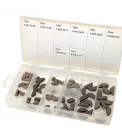 80Pc Woodruff Key Assortment Metric Various Sizes