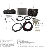 CLIMA Horizontal 405 Evaporator - 12V