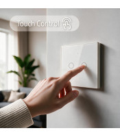 Intelligent Touch 2 превключвател за превключване на канала | Wi-Fi | Таймер | Туя | Интелигентен живот | Закалено стъкло