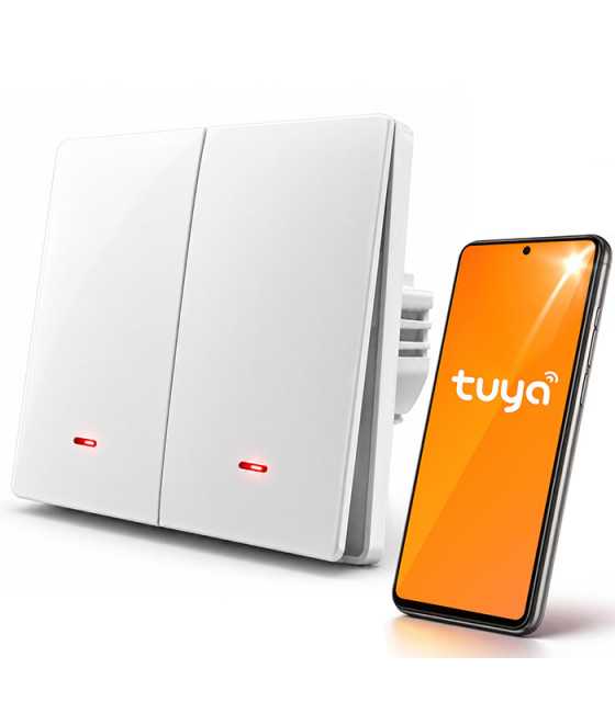 Tuya ΕΞΥΠΝΟΣ ΔΙΑΚΟΠΤΗΣ, Wi-Fi, ΔΙΠΛΟΣ ΜΕ ΧΡΟΝΟΜΕΤΡΟ