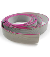 Flat ribbon cable 26 core 1mm grey