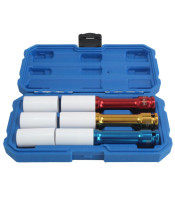 S-3PALU 3PCS 1/2' LONG IMPACT SOCKETS WITH PLASTIC COVER