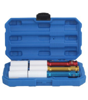 S-3PALU 3PCS 1/2' LONG IMPACT SOCKETS WITH PLASTIC COVER
