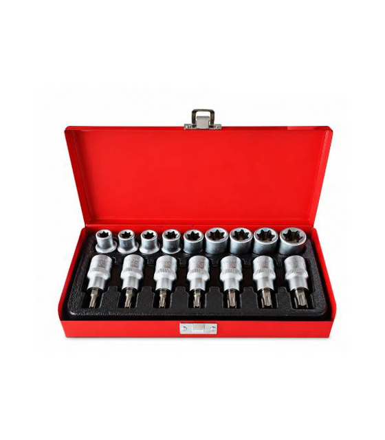 Torx Socket set 1/2, 16 pcs