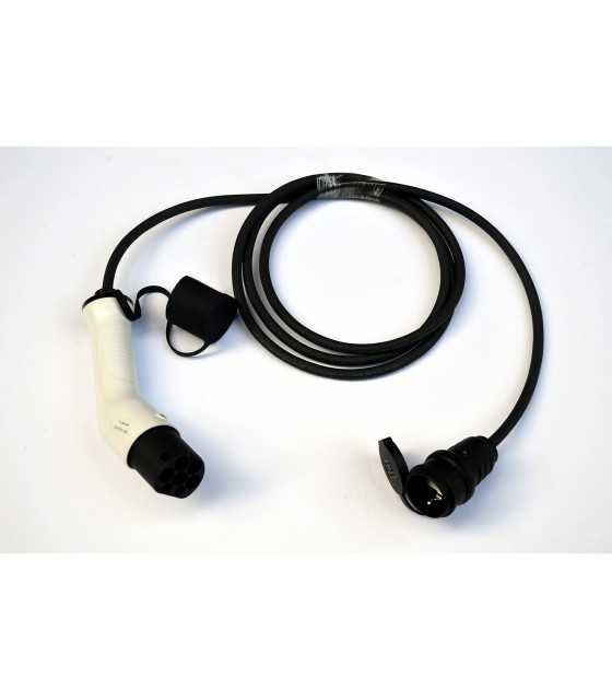 Adapter Cable Type 2 - Shuko 4 meters with bag for Citroen Amì and others
