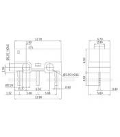 Микропревключвател с лост, SPDT, 30VDC/0.1A, 12.8x6x5.8mm, ON-(ON)