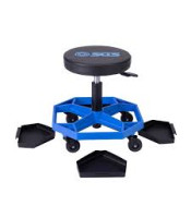 Adjustable Rolling Tool Seat | Detachable Trays