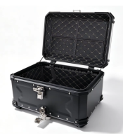 Motorcycle Top Box 65L Aluminum Alloy Water-Proof Motorcycle Tail Boxes Quick Release Universal Motorcycle