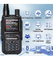 BAOFENG UV-5R Mini Walkie Talkie Multi Band Bluetooth програмиране Безжична честота
