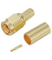 SMA MALE CONNECTOR REVERSE POLARITY CRIMP