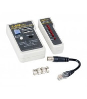 LAN CABLE TESTER WITH REMOTE UNIT& BNC & DUAL DISPLAY 12-25-055 COMP