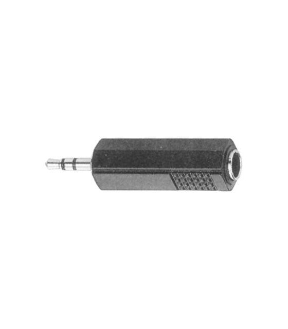 AU 1317 ΚΑΡΦΙ ΑΡΣΕΝΙΚΟ 3,5mm ADAPTOR ΣΕ ΚΑΡΦΙ ΘΗΛΥΚΟ 6,3mm STEREO (TRS)CONNECTOR ΗΧΟΥ