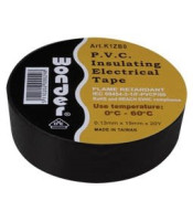 Insulating adhesive tape 0,13mm / 19mm / black 20m