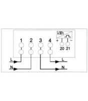 WALL-MOUNTING DIGITAL kWh METER SINGLE-PHASE 5-100Α