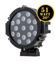 LED Driving Lights 51W ΑΔΙΑΒΡΟΧΟΣ ΣΤΡΟΓΓΥΛΟΣ BAR 51W 12 - 24 VDCLED ΜΠΑΡΕΣ