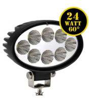 LED Driving Lights 24W OVAL ΑΔΙΑΒΡΟΧΟΣ ΟΒΑΛ LED ΠΡΟΒΟΛΕΑΣ 24W 12 - 24 VDCHEADLIGHT