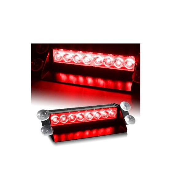 Police Car Light Flashing Firemen Fog 8LED High Power Red&Blue Yellow Red