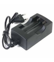 Dual Charger For 18650 3.7V Rechargeable Battery EU Plug