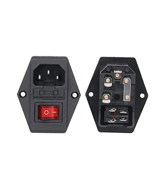 RL10-1FS-05 POWER CONNECTOR ΑΡΣΕΝΙΚΟ ΣΑΣΙ ΒΙΔΩΤΟ 4P ΜΕ ΦΩΤΙΖΩΜΕΝΟ ΔΙΑΚΟΠΤΗΔΙΑΚΟΠΤΕΣ